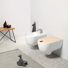 Sanitari Bagno Sospesi Rimless 52x35 cm in Ceramica Bianca THE ONE