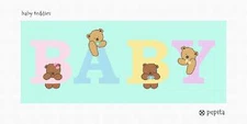 Baby Teddies Needlepoint Kit or Canvas