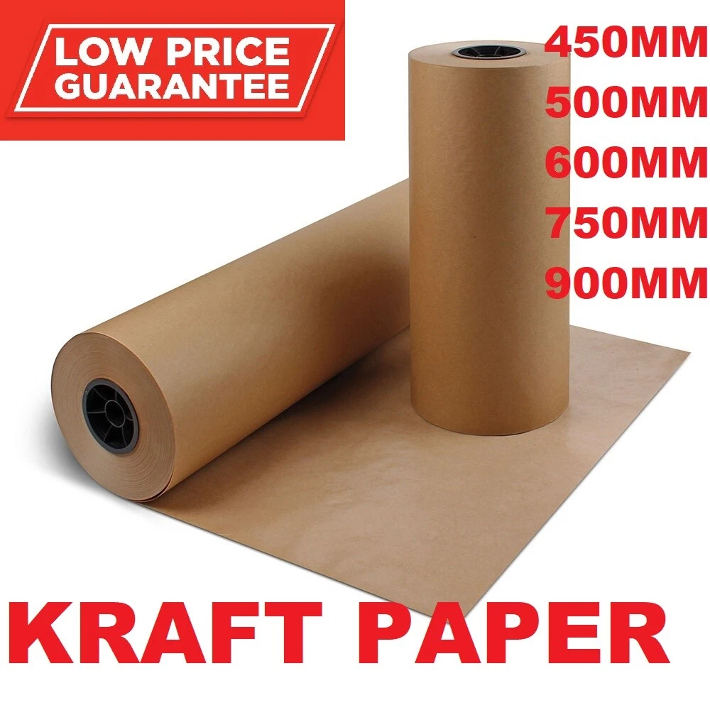 BROWN KRAFT PARCEL PAPER FOR PACKING AND WRAPPING PARCELS STRONG