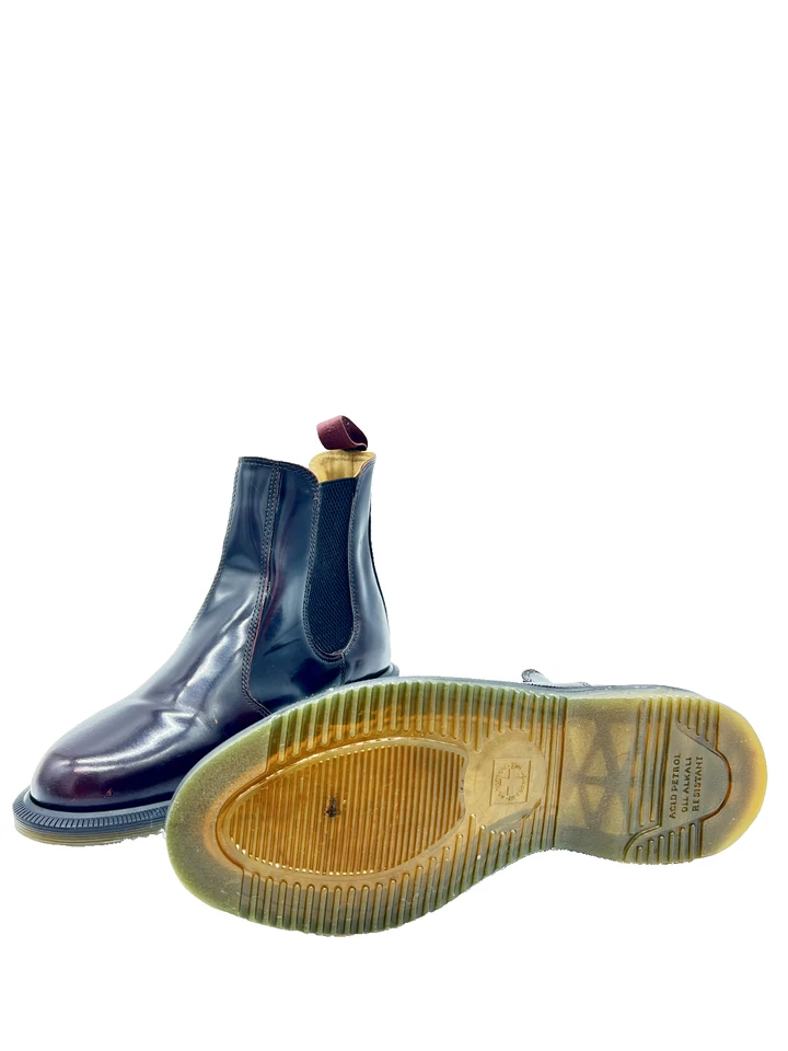 DR.MARTENS FLORA Botines Rojos De Cuero Para Mujeres T.39 US.8 UK.6 - Imagen 2 de 4