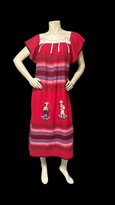 guatemalan embroidered dress Guatemalan Tapestry Dress S/M – OMNIA main image 1