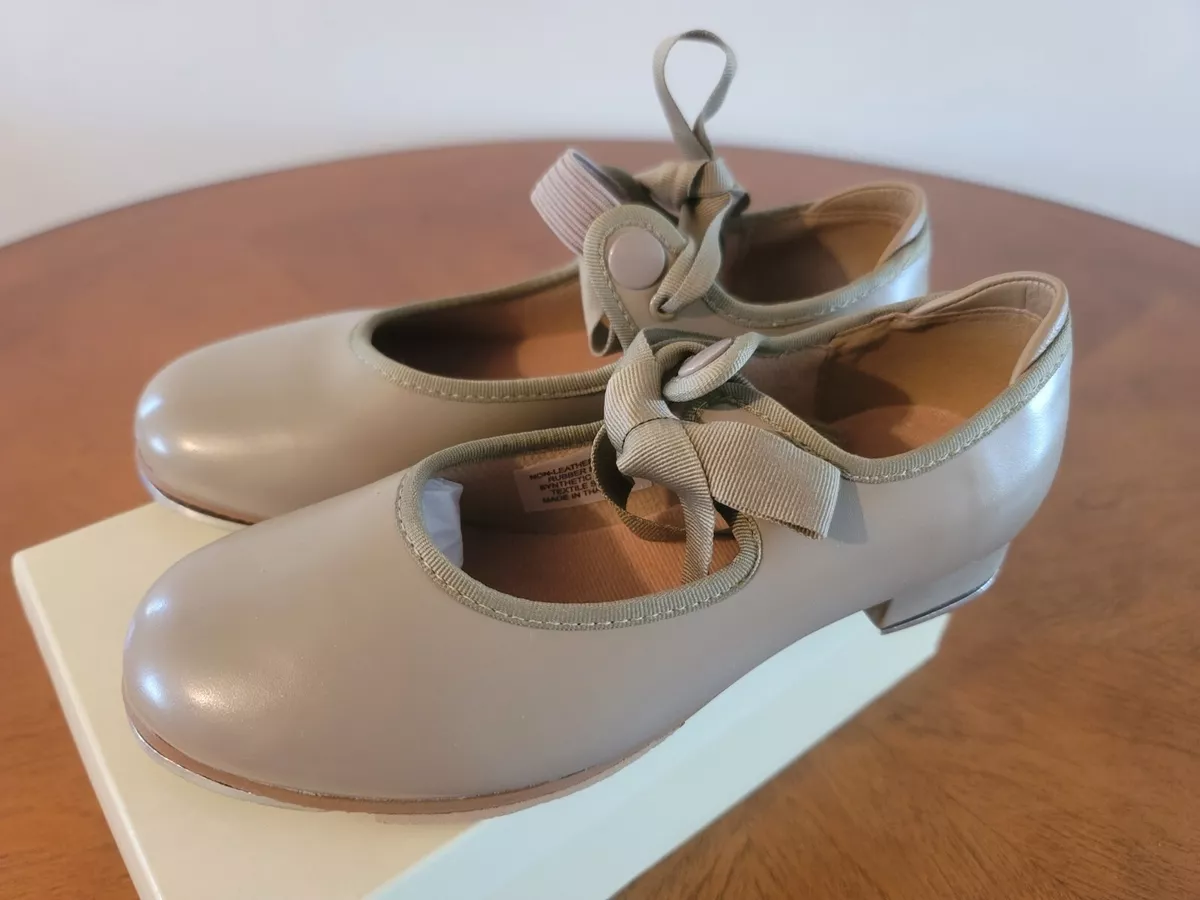 Tap Shoes Bloch S0350G Annie tyette shoes attached taps TAN Child Size