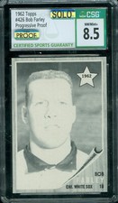 1962 TOPPS LOA 426 BOB FARLEY RC BLACK PROOF BGS 8.5 MAC SOLO FINEST $500 CARD*