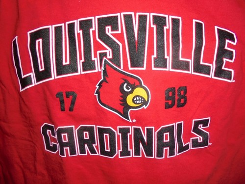 LOUISVILLE CARDINALS LONG SLEEVE TEE YOUTH SML 6-7 - 第 2/2 張圖片