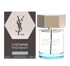 YSL L'homme Cologne Bleue Yves Saint Laurent Men 3.3 3.4 oz 100 ml EDT Spray Nib