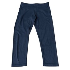 Lululemon Capri Women's Size 8 Logo Cropped Black Leggings