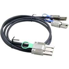 MINI SAS HD SFF-8088 8X 68P I/O male to 2X SFF-8088 26P male Adapter cable
