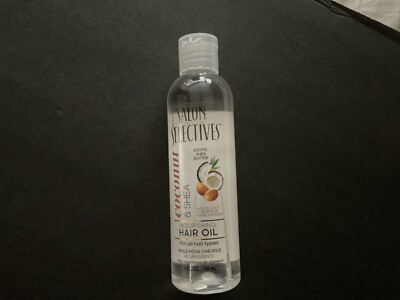 NEW ! Salon Selectives Coconut & Shea Nourishing, Moisturizing Hair Oil 4 oz
