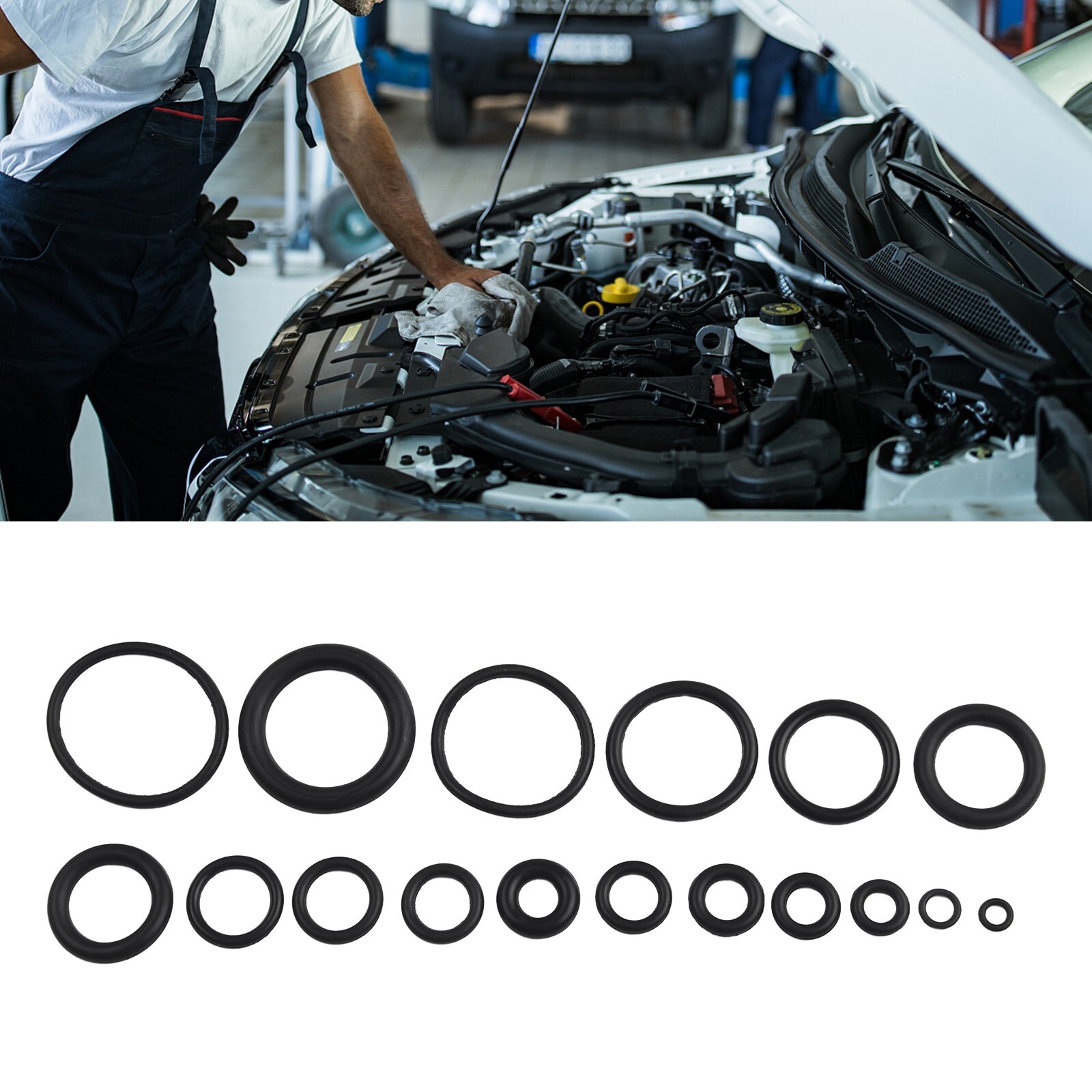 Comprehensive Rubber ORing Assortment Set 300PCS for Automotive Seal Gasket