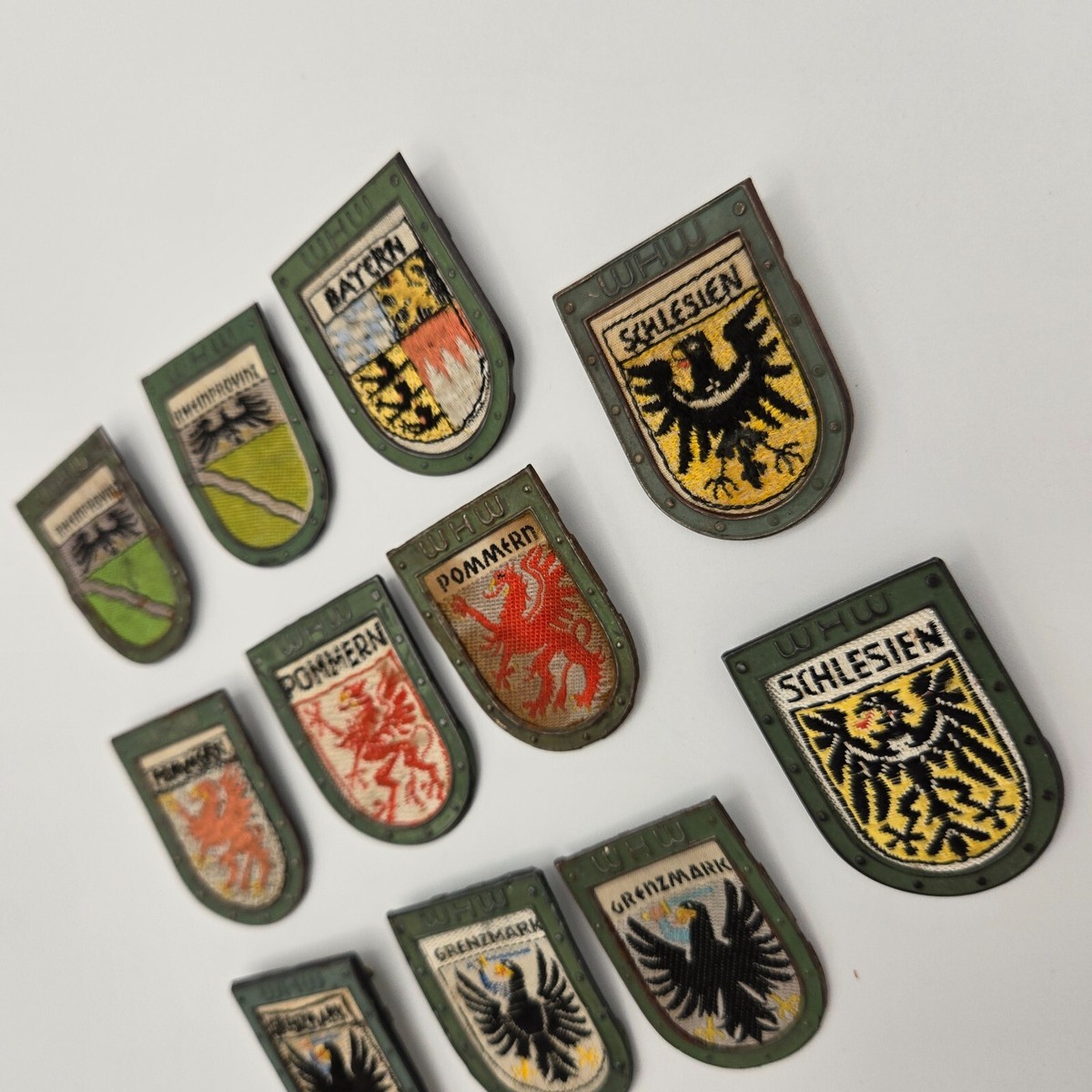 Original WW2 WWII German pin set WHW badge Tinnie WINTERHILFSWERK