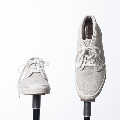 NORSE PROJECTS x VANS Zapatillas Medio Top Gris Tela Para Hombre US10.5 - Imagen 2 de 5