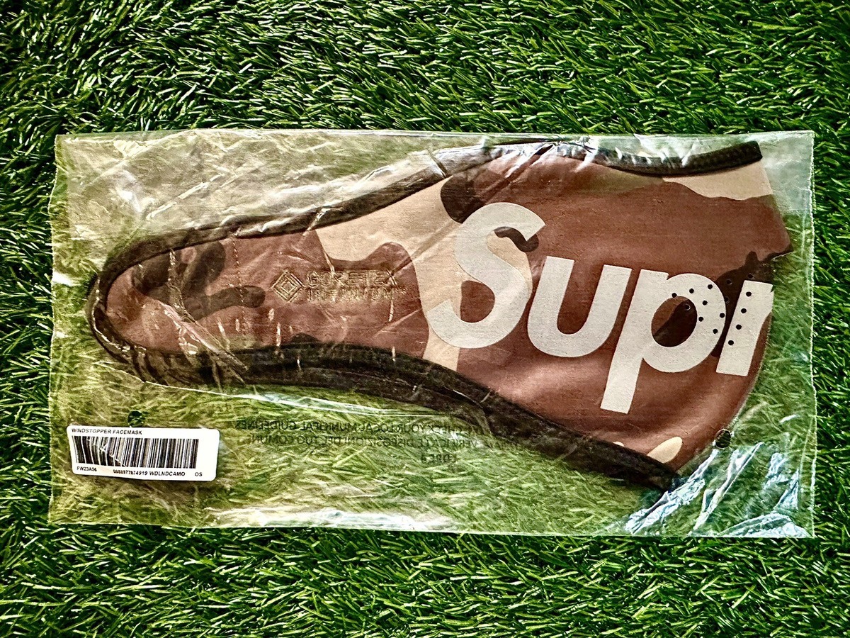 SUPREME Windstopper Woodland Camo Reflective Facemask Ready To