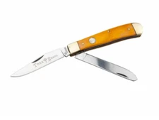Boker Traditional Series 2.0 Mini Trapper Yellow Bone Pocket Knife D2 -  110851