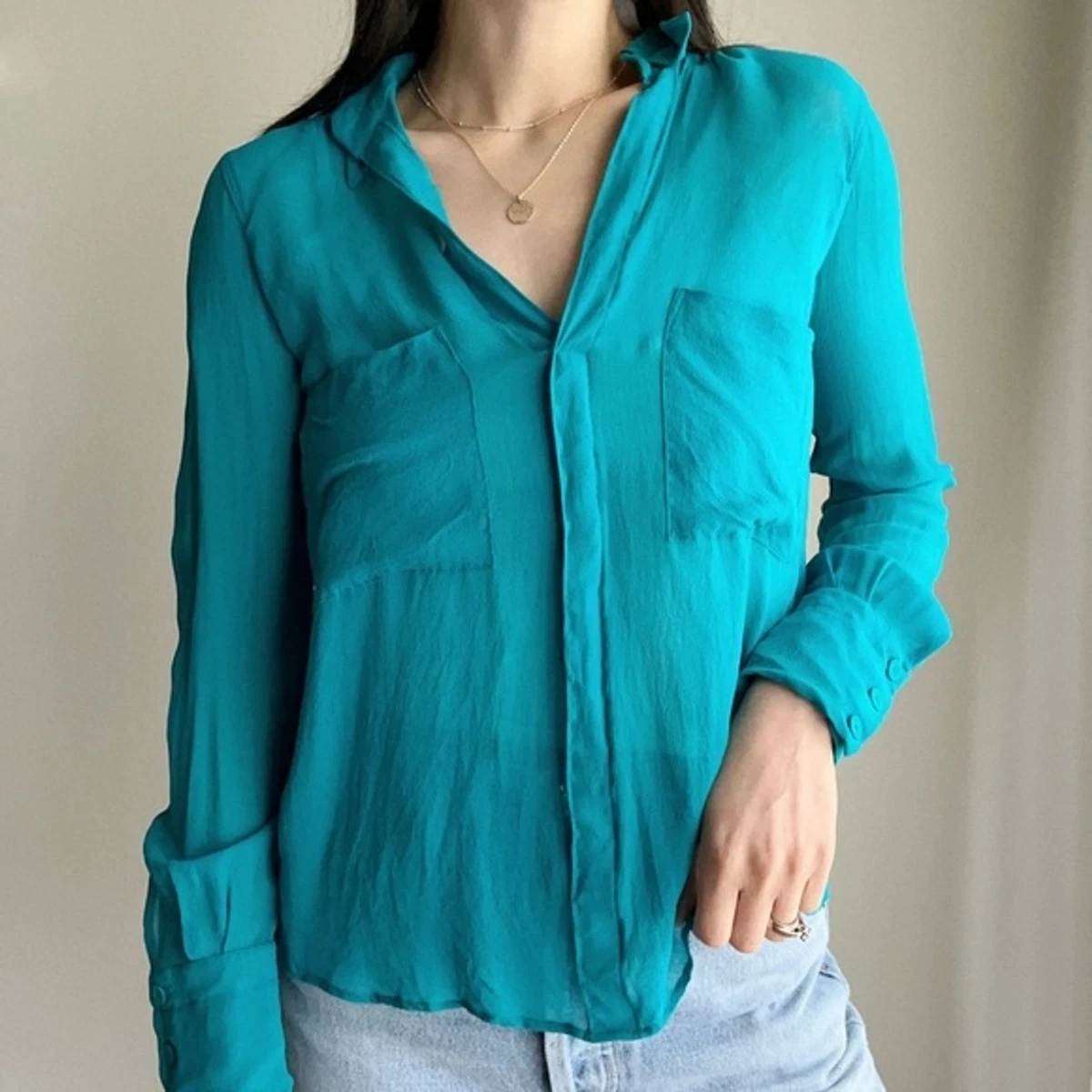 Bcbg silk store blouse