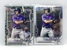 (2x) 2021 BOWMAN MICHAEL TOGLIA CAMO PARALLEL #BP-137 + CHROME!🔥