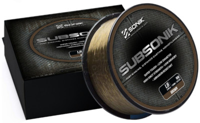 Sonik SubSonik 12lb Brown Carp Mono Line 1200m PER SPOOL BRAND NEW
