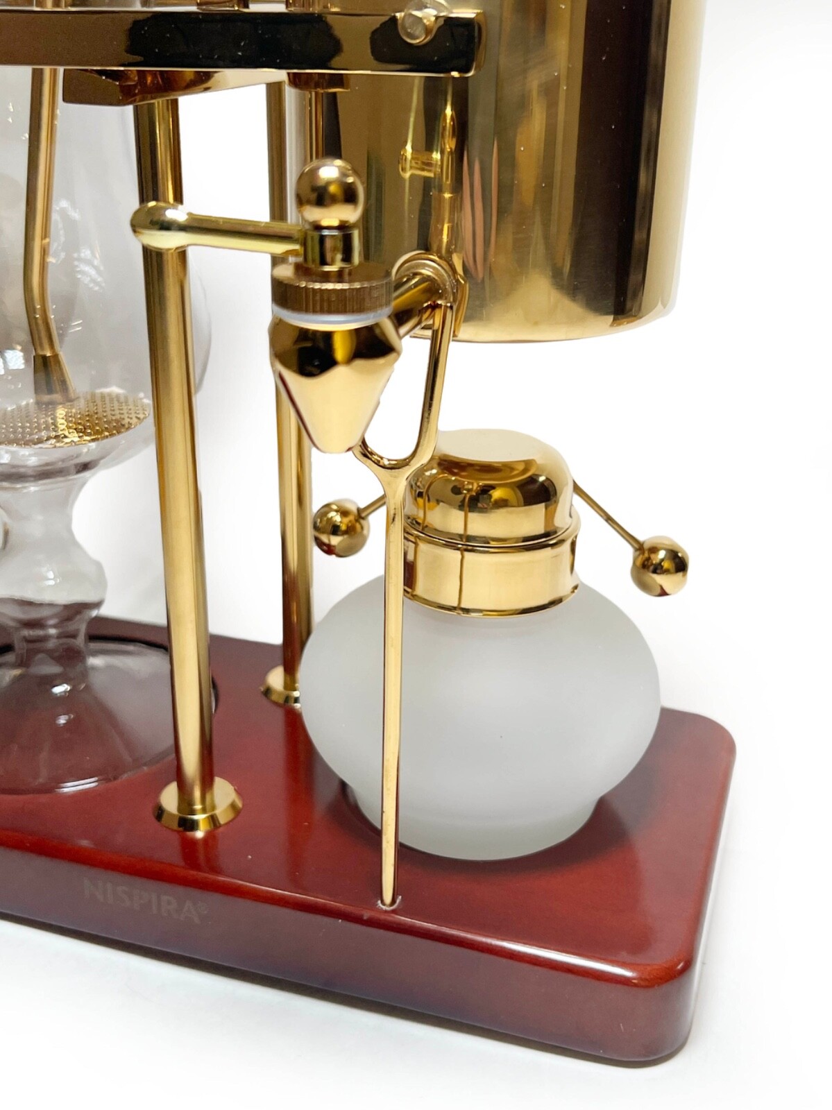 Nispira Belgium Royal Luxury Syphon Balance Coffee Maker | Brand New | Gold