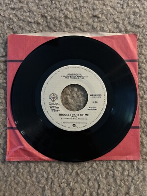 アンブロージア ビゲスト・パート・オブ・ミー 7インチレコード AMBROSIA Biggest Part Of Me Livin' On My Own 45 1980 VG | eBay