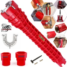 Kitchen Faucet & Sink Wrench Plumbing Tool f/ Tight Spaces Drain Tub Removal Nut