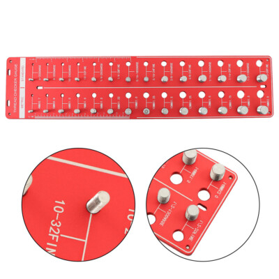 Nut and Bolt Thread Checker 28 Thread Identifier Gauge Inch and Metric Screw US
