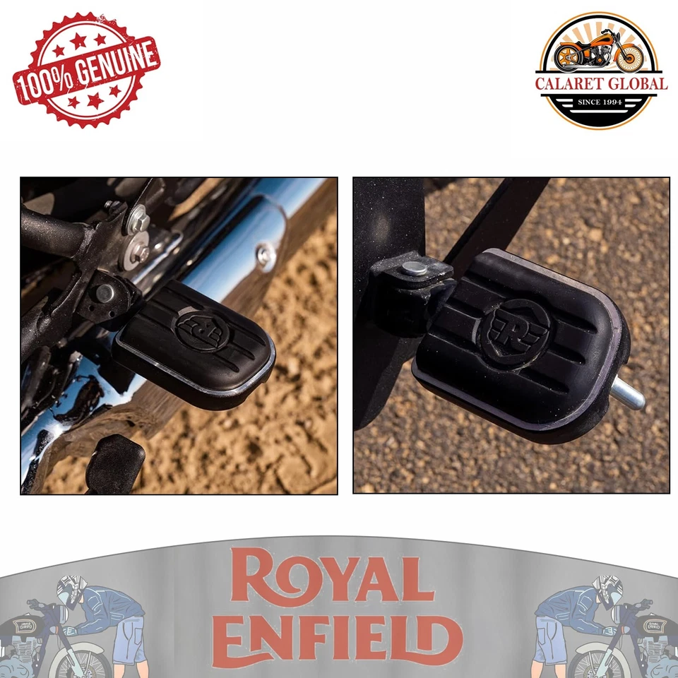 Royal Enfield black deluxe pillion foot pegs for super meteor 650 shotgun 650 - Image 2 of 4