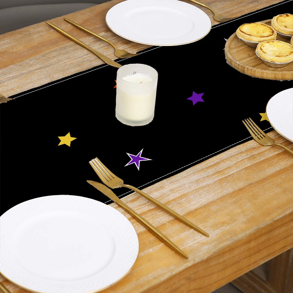 Halloween Table Runner 13x72 Inches Grimace Pumpkin Bats Dining Table Runners - Image 2 of 4