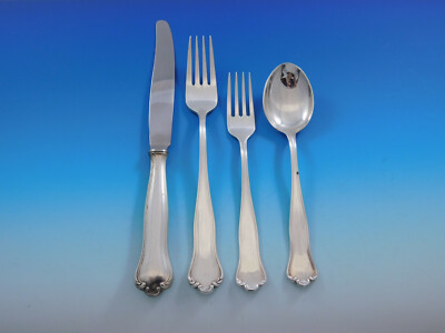 Kungsholm by C.G. Hallberg 830 Silver Flatware Set 10 Service