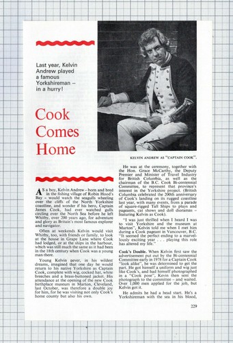 (5516) Kelvin Andrew Robin Hood's Bay Captain Cook - 1979 Clip