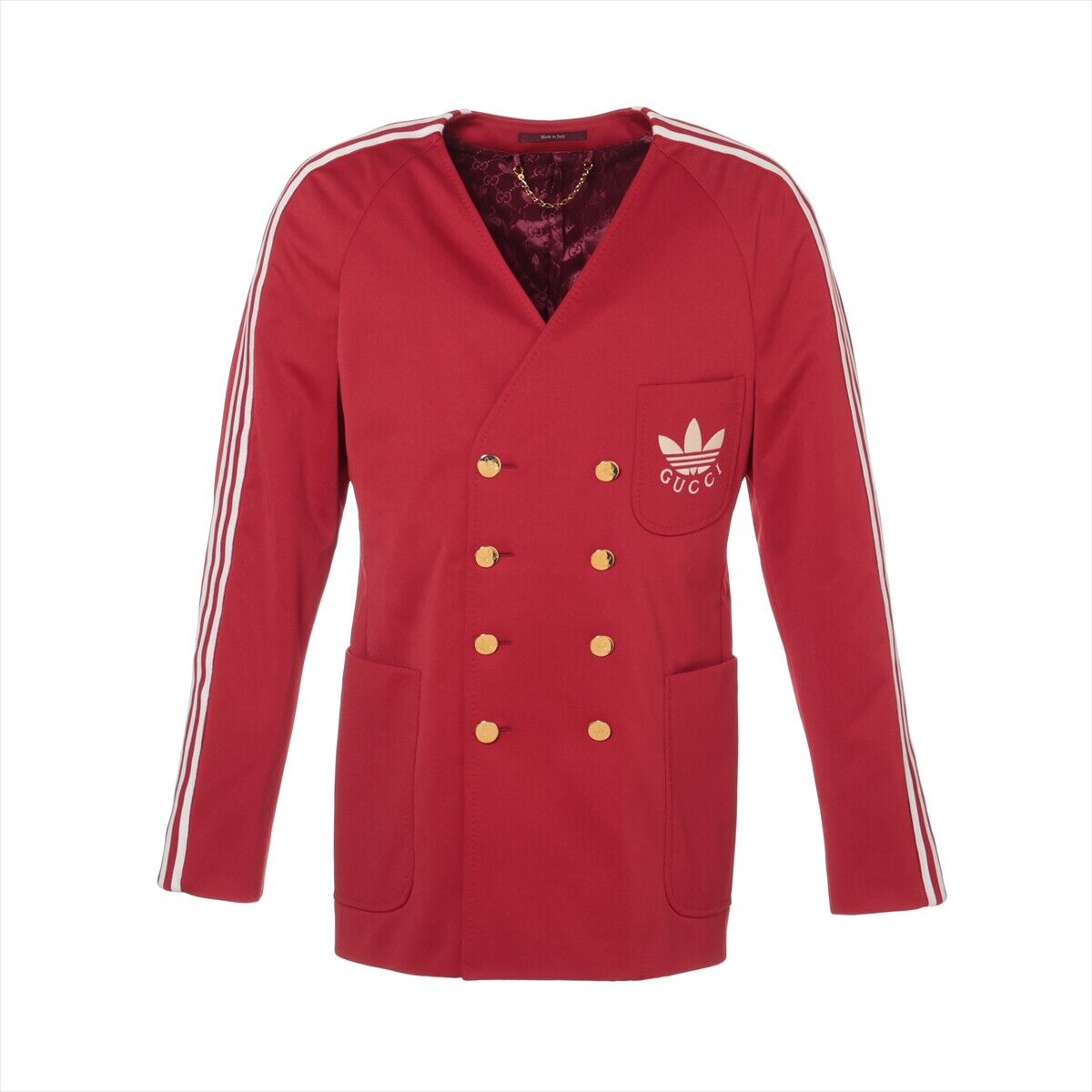 Gucci x Adidas Polyester × Rayon Jacket 48 Men's Red 707683 Gucci x Adidas Polyester × Rayon Jacket 48 Men's Red 707683