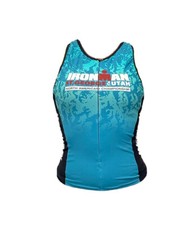 Ironman Santini Cycling Tri Top Camo 1/4 Zip Women Medium SG120