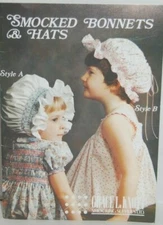 2 Grace L Knott Heirloom Sewing and Smocking Bonnets, Hats, Apron - NEW