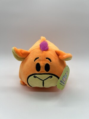 Basic Fun Bun Bun Orange Cow Bull Plush 7'' Plush Stuffed Animal
