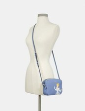 Coach C3406 Disney X Coach Mini Camera Bag With Cinderella in Sv/Periwinkle Mult