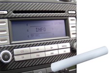 Premium Innenraum Zierleisten Dekor Blende Design Folie Auto Set in Carbon Weiß