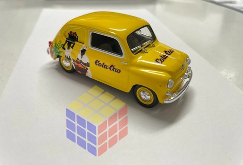 Coche Clásico Seat 600 Cola Cao (Escala 1/43) Solido, NEW, coches clásicos SEAT - Imagen 5 de 6