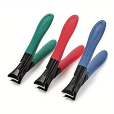 3  Piece Stainless Steel Nail Clipper Set for Thick,Hard Fingernails and Toenails