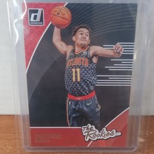 Panini 2018-19 Donruss Trae Young The Rookies #5 Atlanta Hawks Rookie NBA Card. rookie card picture