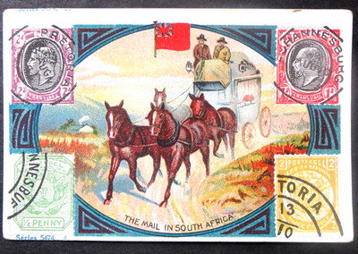 1910 D73 SOUTH AFRICA #22 Stamps & Mail Carriers CRISPY TOP BREAD card
