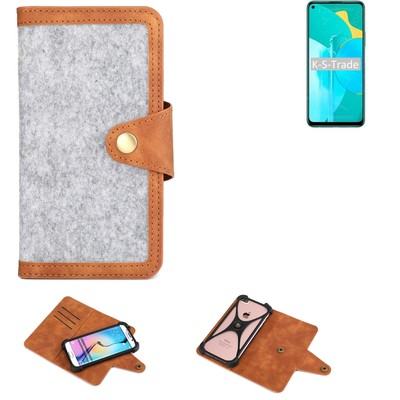 Filzhülle für Huawei Honor 30S Handy-Tasche hellgrau