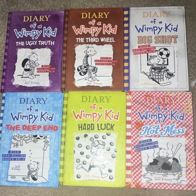 Diary of a Wimpy Kid Hardcover 6-Book Lot by Jeff Kinney