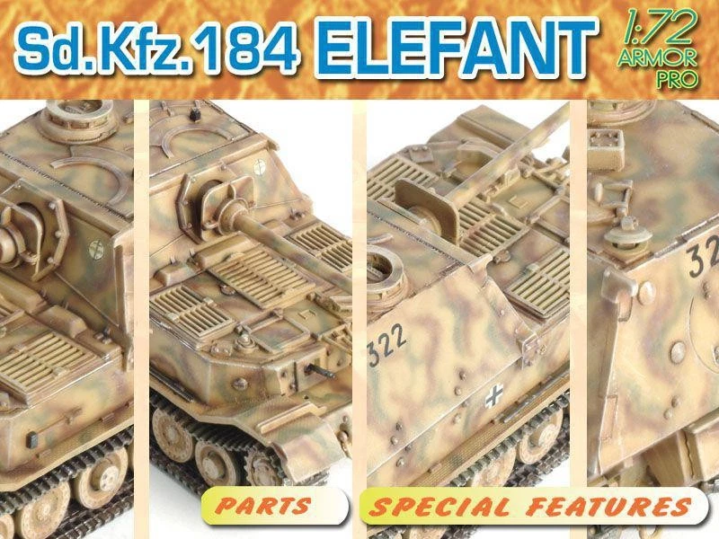 DRAGON 1/72 SD.KFZ.184 ELEFANT - Immagine 3 di 4