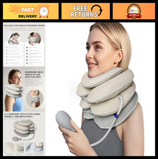Inflatable Neck Stretcher - Adjustable Cervical Traction Device for Pain Relief,