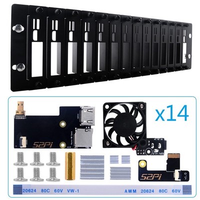 52Pi 3U 19 Rack Mount Kit für Raspberry Pi 4B