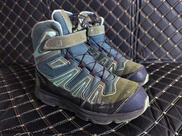 Women Salomon Boots Khaki Mesh 36