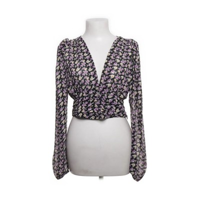 Loavies, Crop Top, Größe: S, Schwarz/Mehrfarbig, Polyester, Blumen, Damen #EHr