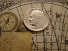 1949-P  ROOSEVELT DIME. 90% SILVER LOW MINTAGE.