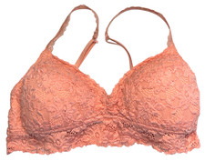 Aerie Bralette Women Small Coral Wireless Flo...