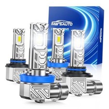 Pack of 4 IP68 Plug-and-Play LED Bulbs 9005 H11 - IP68 Plug and Play