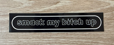 The Prodigy Smack My Bitch Up Vintage 1997 Sticker Original 90s Rave