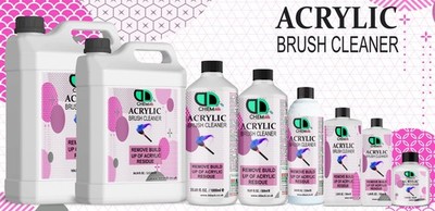 Acryl Nagel Pinsel Reiniger LEISTUNGSSTARKER flüssiger Reiniger für Acrylpinsel UK Verkäufer